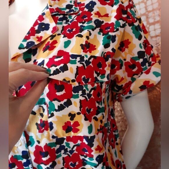 Vintage Abstract Floral Blouse - Picture 9 of 13